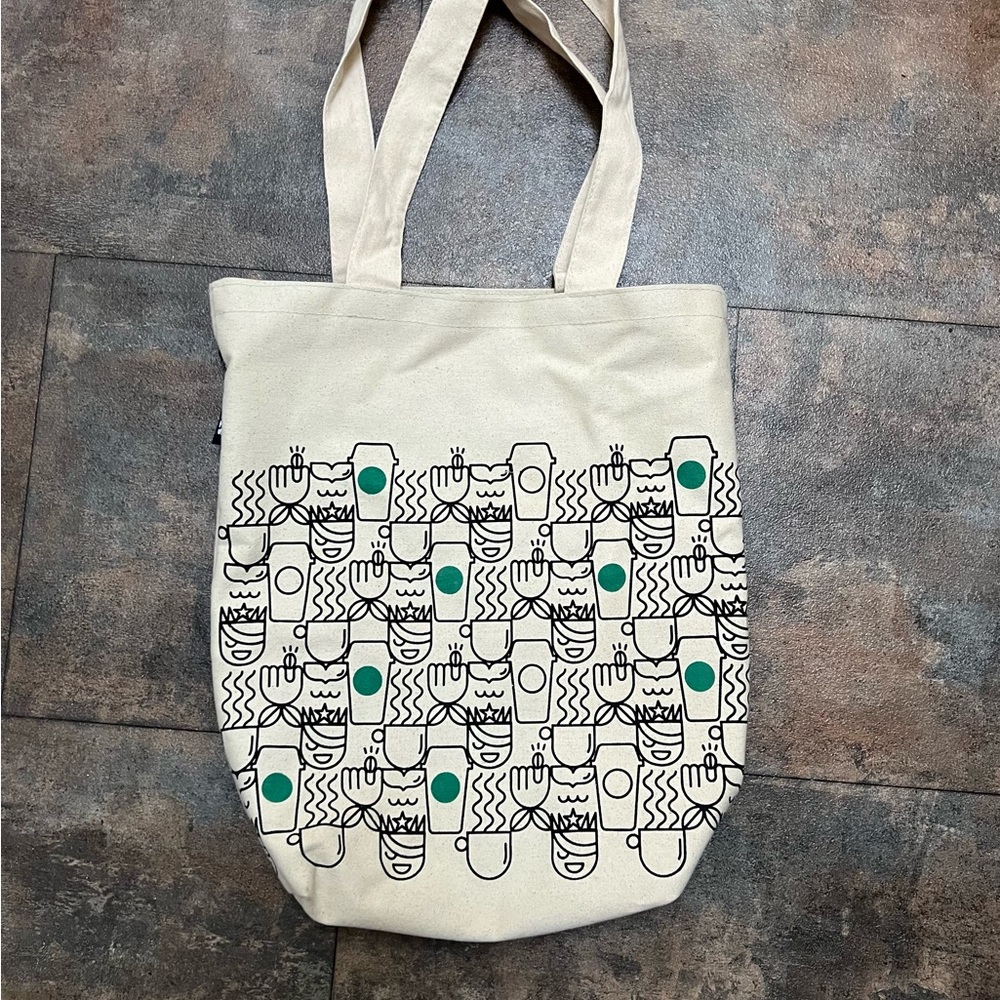 Lined Travel Tote Bag with Coffee Cups